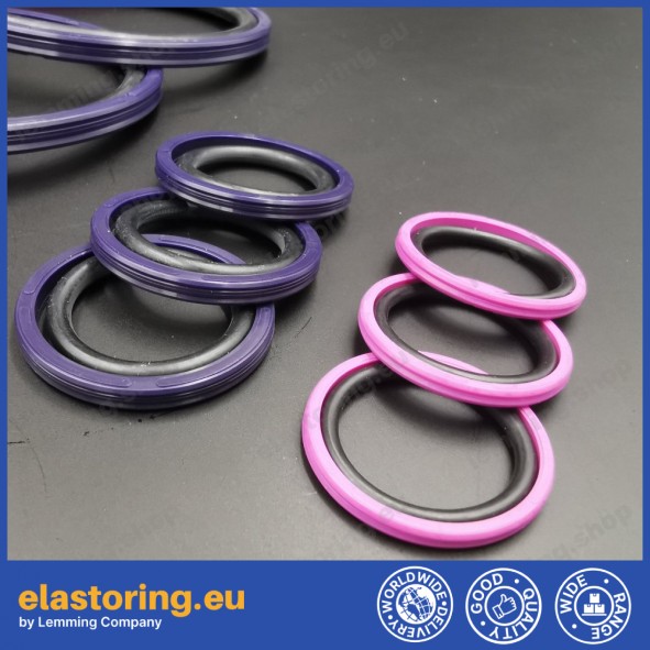 Piston seal PSO 22x14,5x3,2 PU+NBR [2EPSO007]